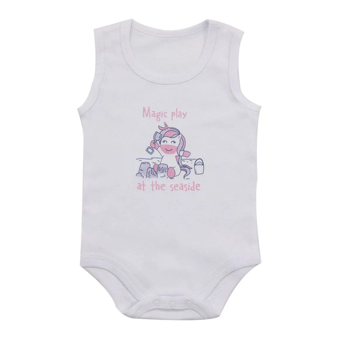 Mawi body canotta costina con stampa