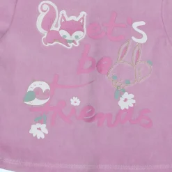 Mawi completo top e ghettina ciniglia con stampa