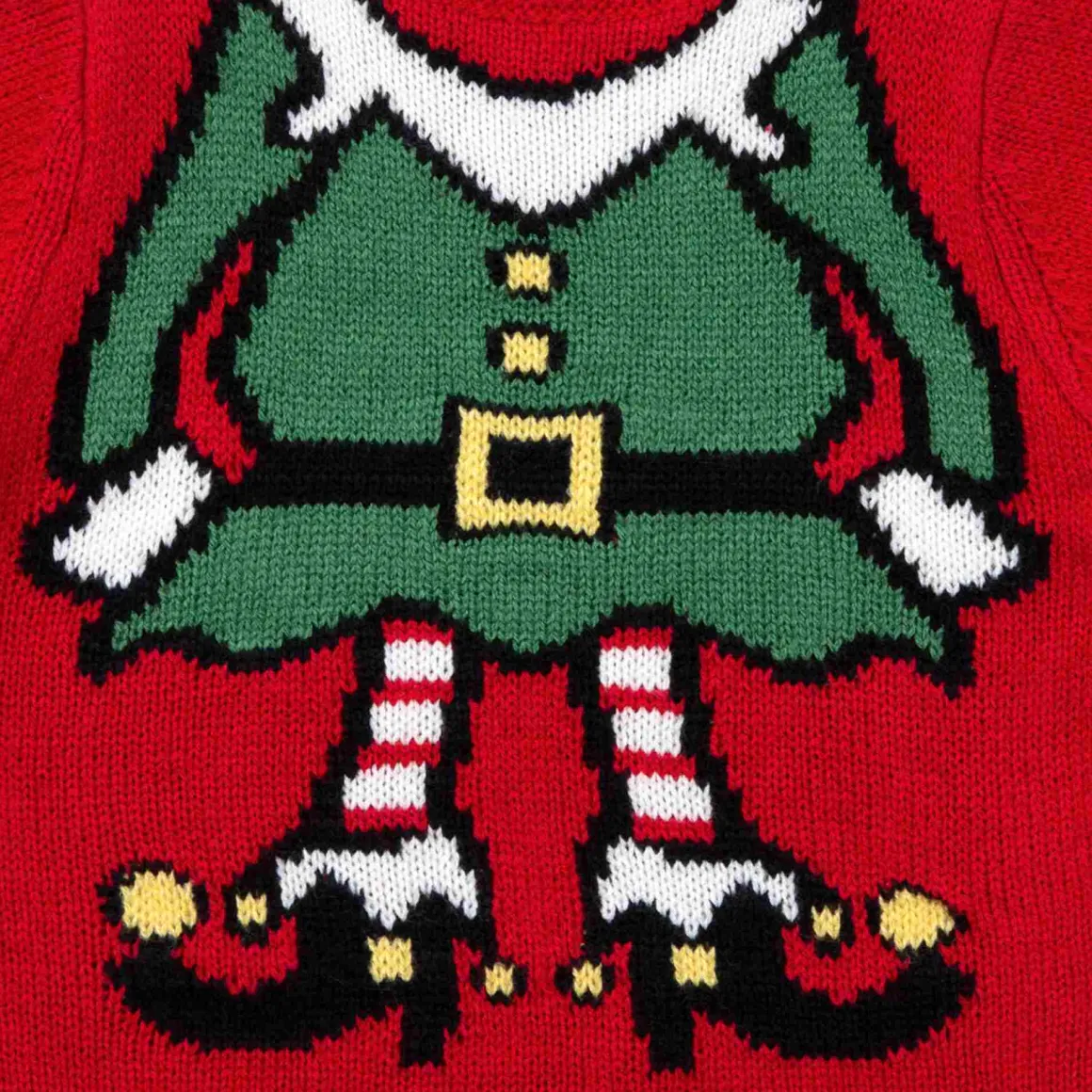 Mawi maglia tricot folletto natalizio