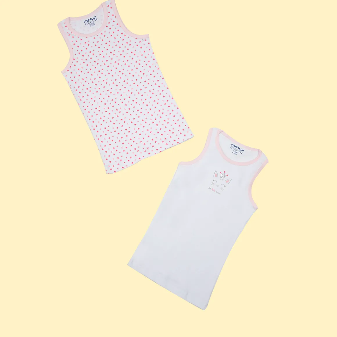 Mawi pack x2 canotta in costina gattina