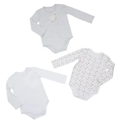 Mawi packx3 body manica lunga caldo cot unis oeko-tex