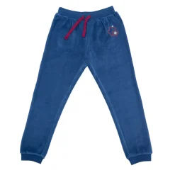 Mawi pantalone ciniglia c/stampa – blu