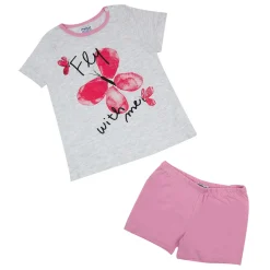 Mawi pigiama 2 pezzi rosa con farfalle