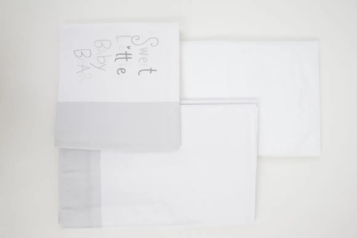 Mawi set 3 pezzi letto orsetto grigio