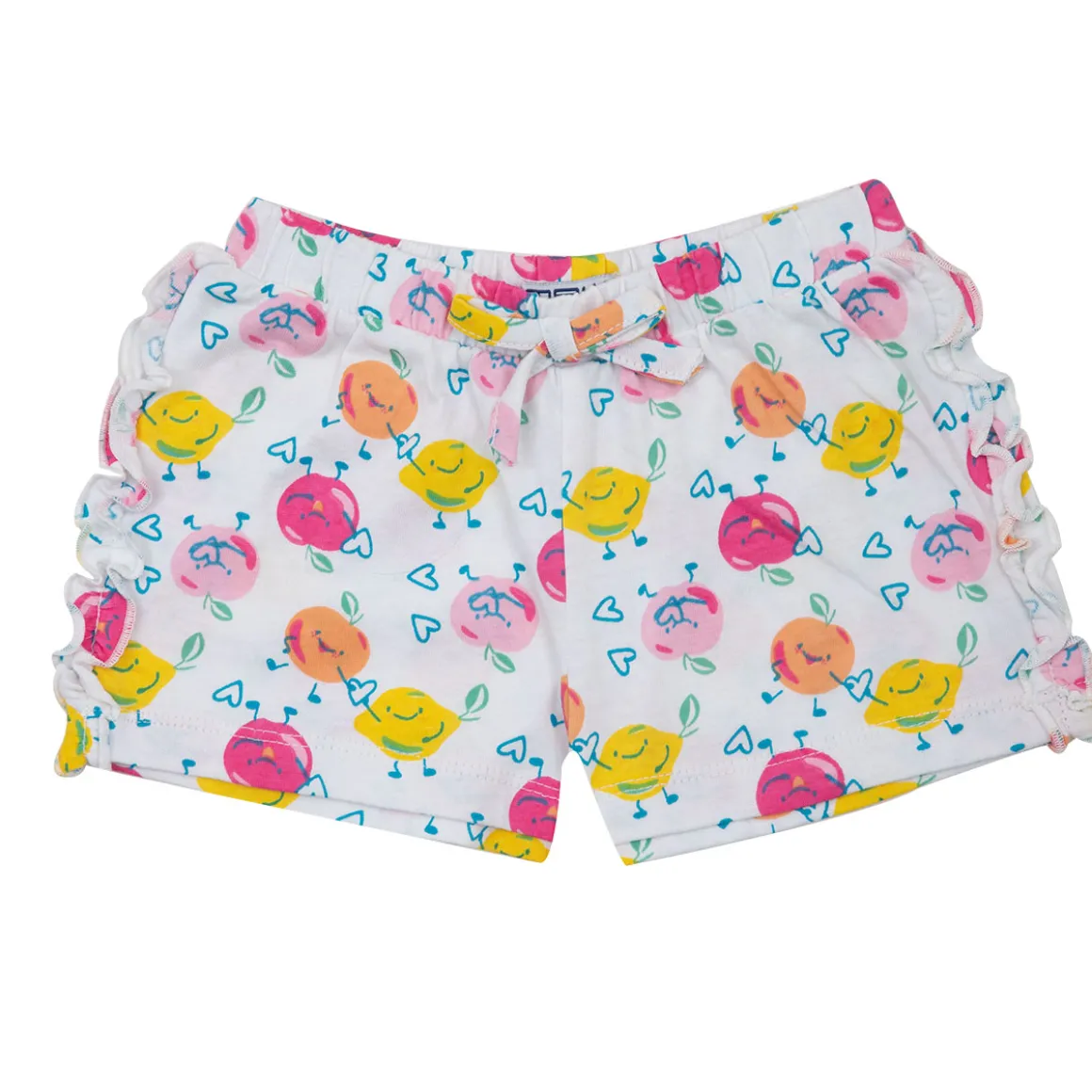 Mawi short bianco con frutta