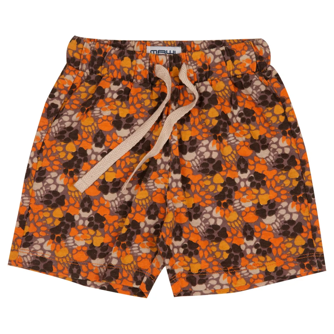 Mawi short marrone con zampe