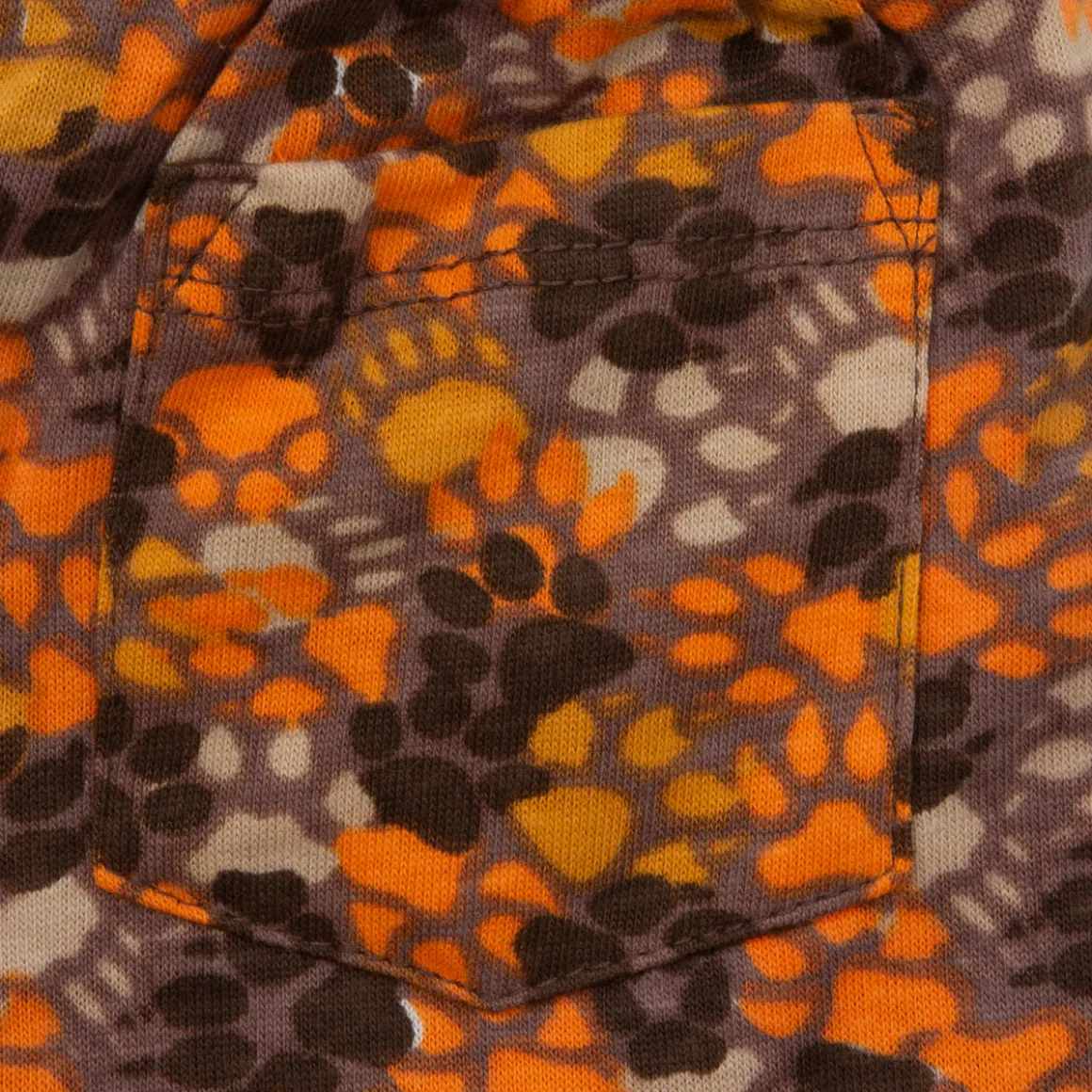 Mawi short marrone con zampe