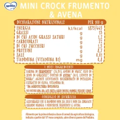 Mellin – minicrock frumento e avena per bambini dal 10° mese compiuto, 30gr
