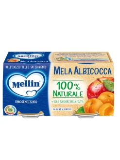 Mellin omogeneizzato mela e albicocca 2×100 gr