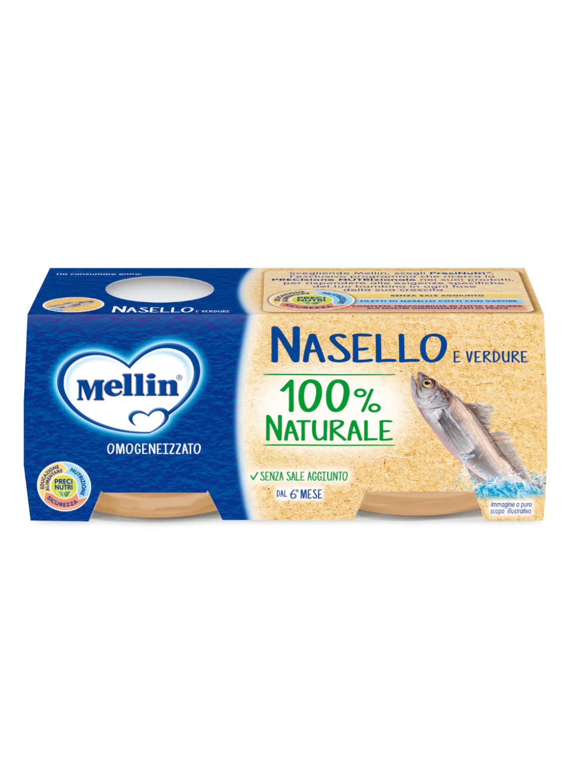 Mellin omogeneizzato nasello 2×80 gr