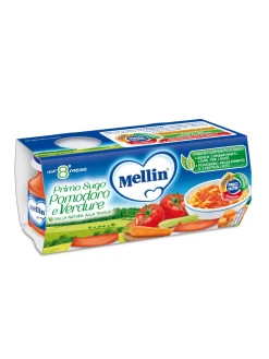 Mellin omogeneizzato primo sugo pomodoro e verdure 2×80 gr