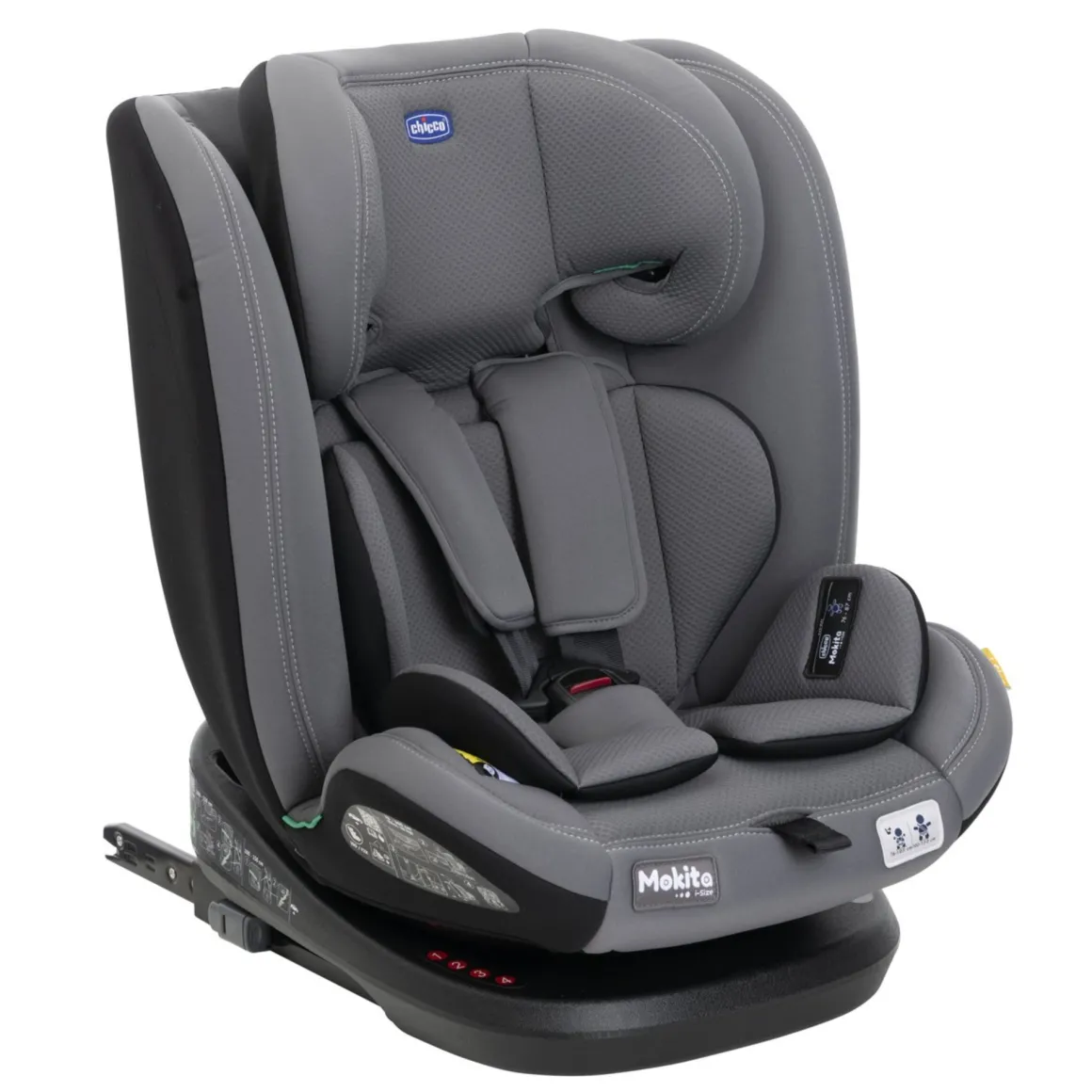 Mokita i-size (76-150 cm) grey black – chicco