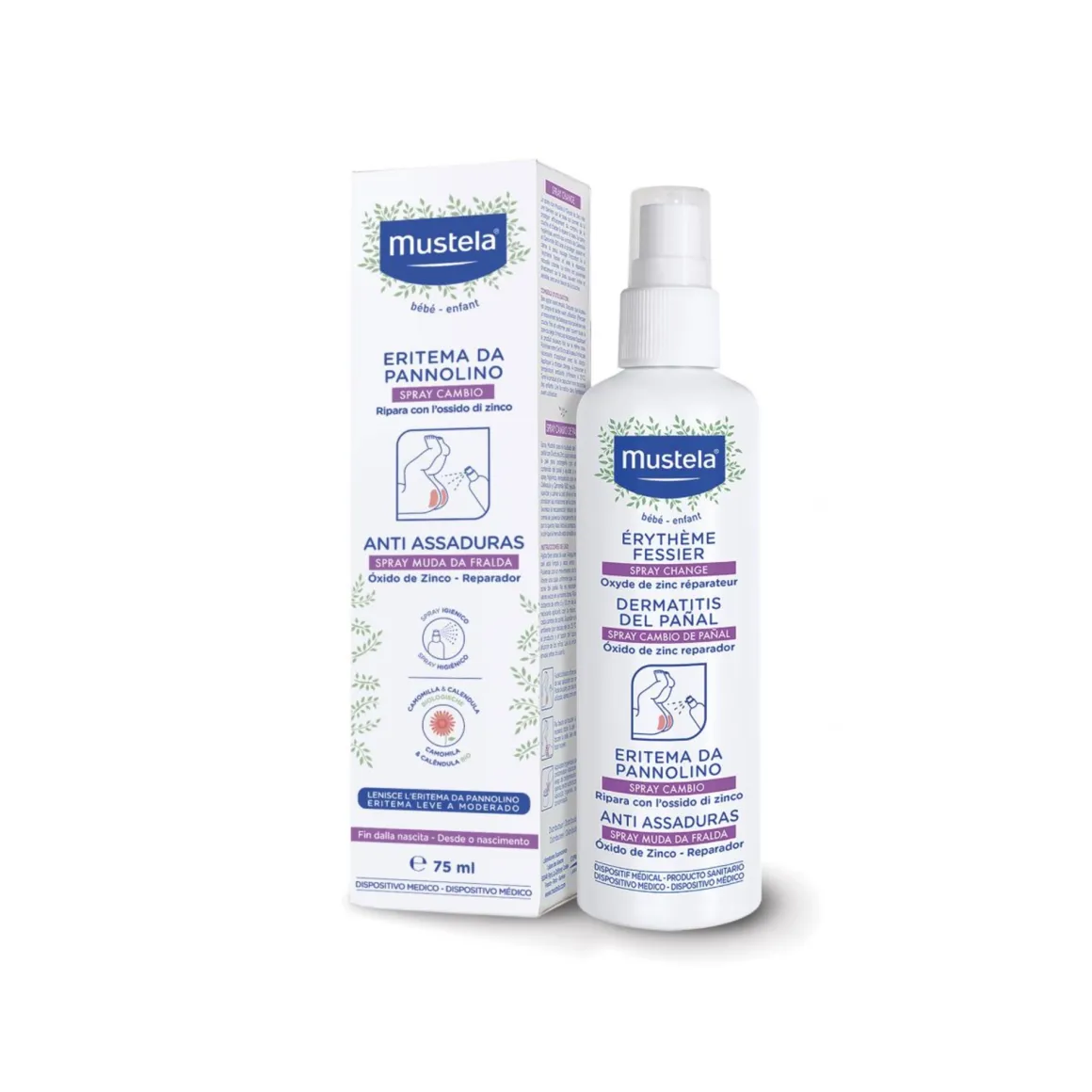 Mustela spray cambio 75ml