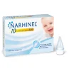 Narhinel 10 ricambi per aspiratore nasale per neonati e bambini con filtro assorbente per trattenere il muco, usa e getta, soft