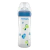 Neobaby biberon plastica collo largo silicone 250ml flusso regolabile blu 2m+