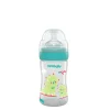 Neobaby biberon plastica collo largo silicone 150ml flusso lento verde 0m+