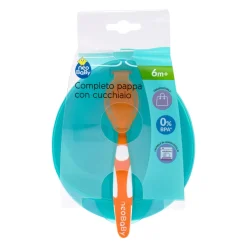 Neobaby set pappa con cucchiaio 6m + – colori assortiti –