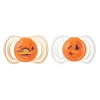 Neobaby succhietto anatomico silicone mini 0m+ arancione 2pz