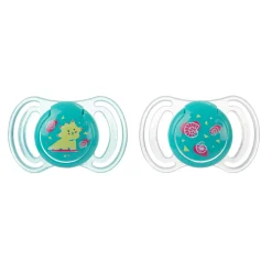 Neobaby succhietto anatomico silicone maxi 12m+ verde 2pz