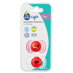 Neobaby succhietto anatomico silicone mini 0m+ rosa 2pz