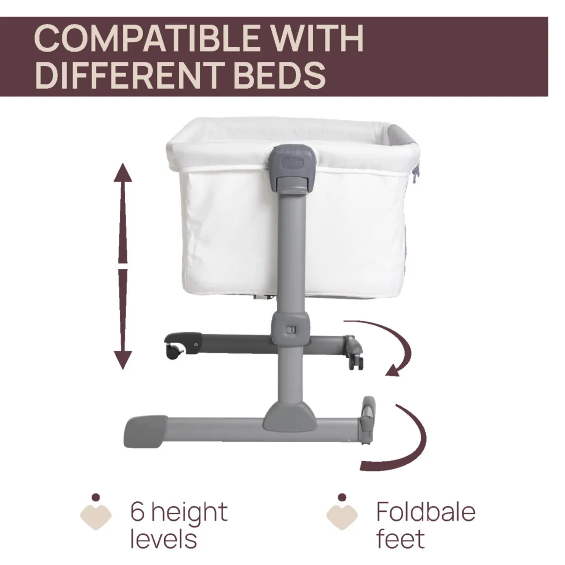 Next2me essential culla co-sleeping cloud re_lux – chicco