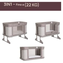 Next2me forever lettino cosleeping almond – chicco