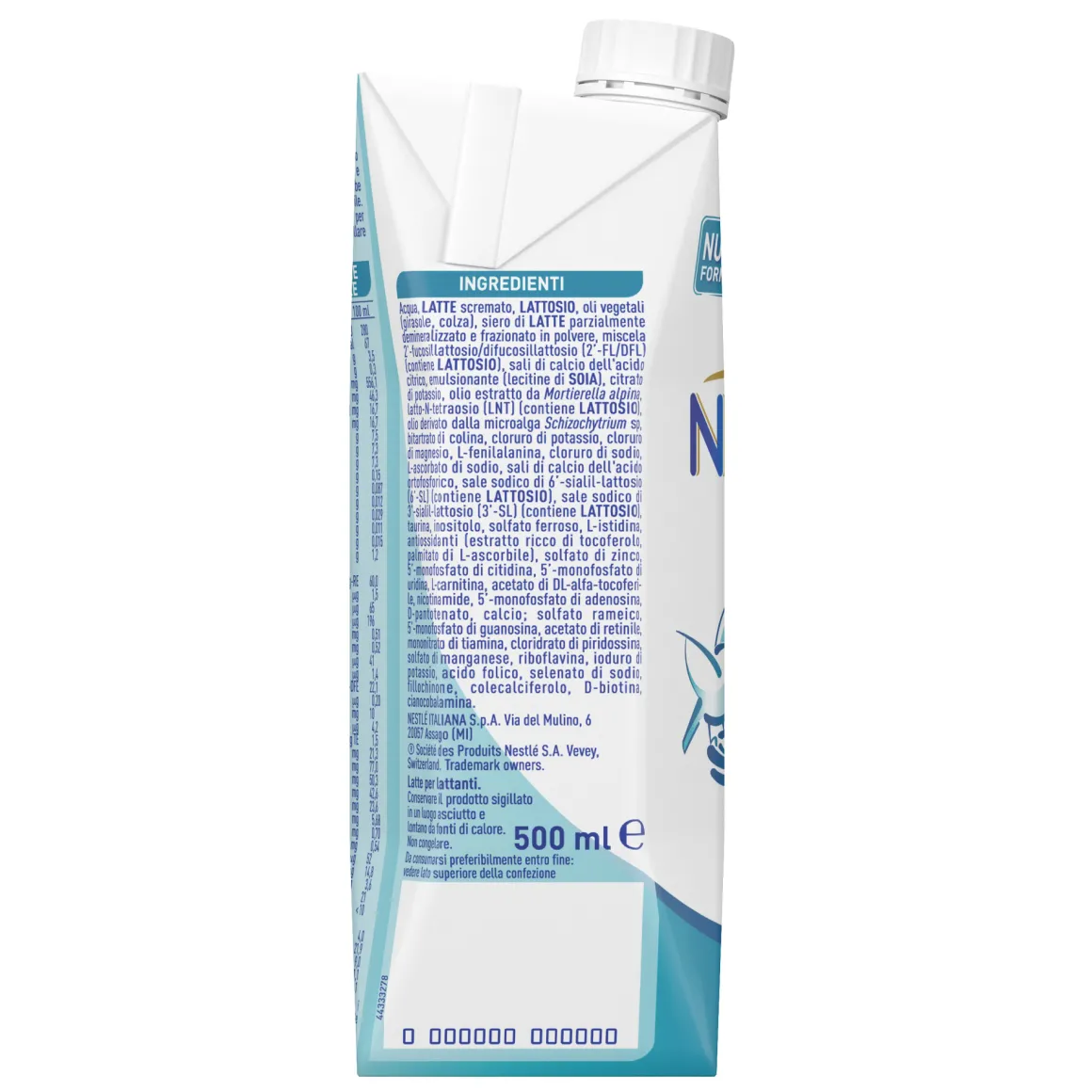 Nidina optipro 1 dalla nascita latte per lattanti in formato liquido brick da 500ml – nestlé