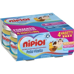 Nipiol – omo pollo/vitello 4x80 gr