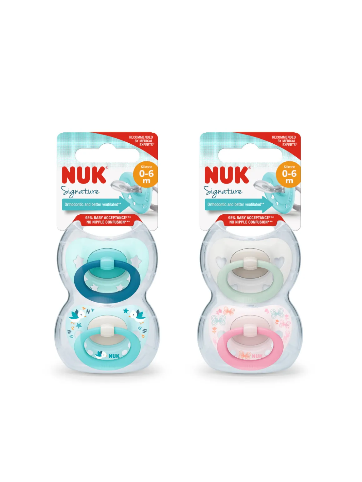 Nuk – succhietto signature silicone 0-6 2pz