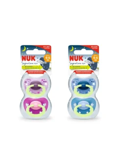 Nuk – succhietto signature night silc 6-18 2pz