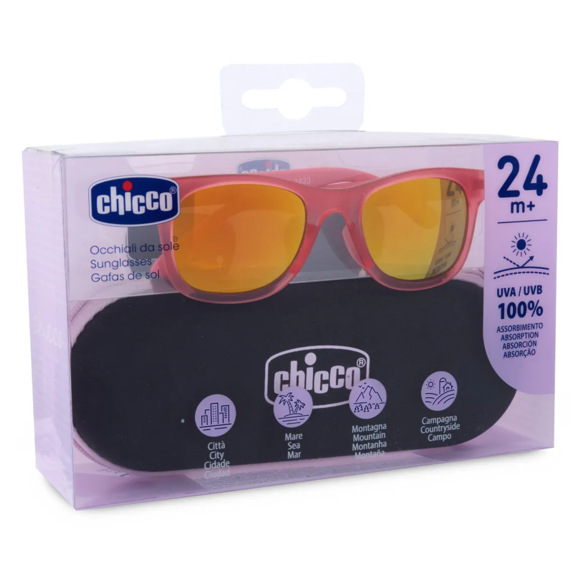 Occhiale da sole 24m+ rosso – chicco