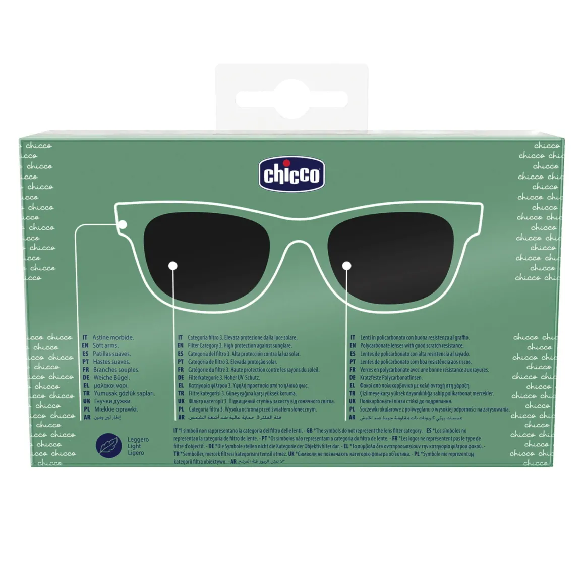 Occhiale da sole 24m+ verde – chicco