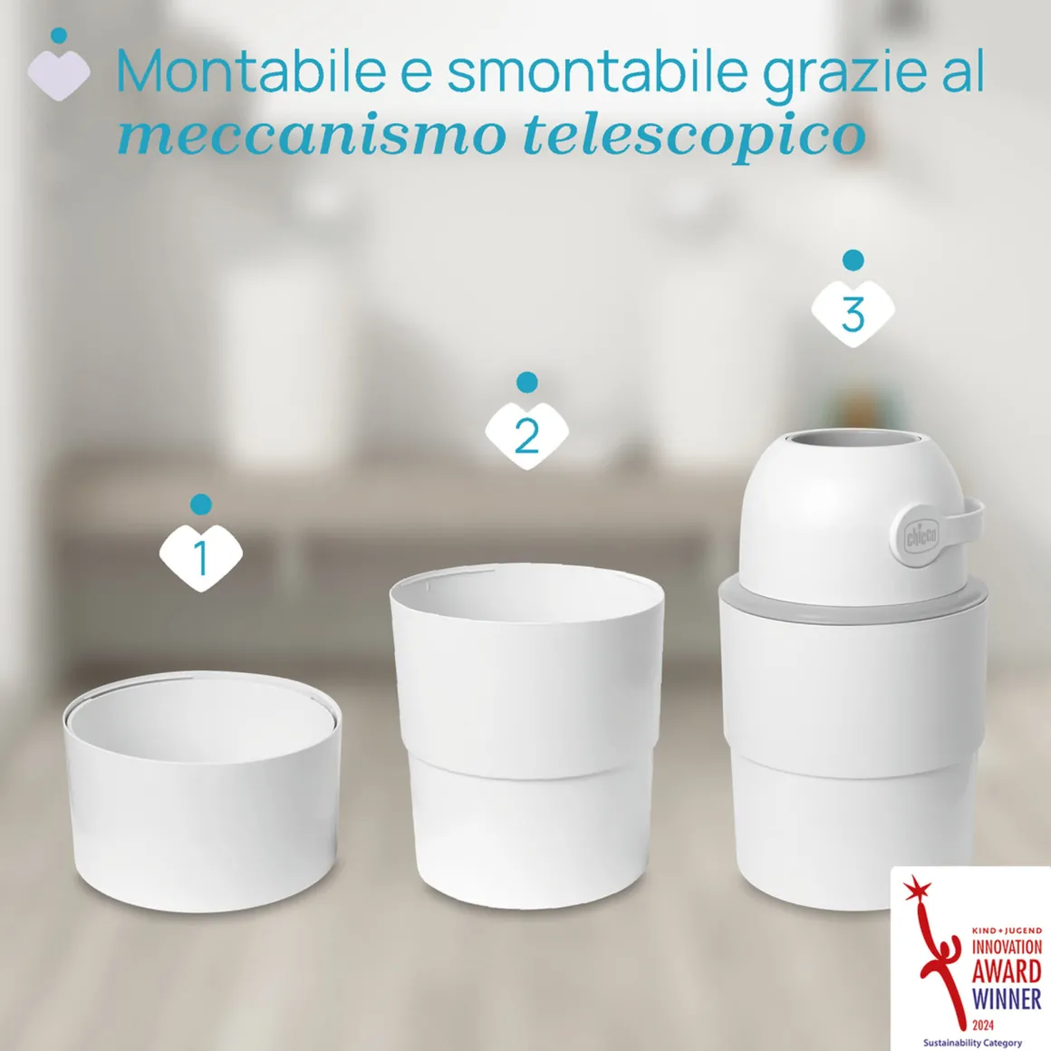 Odour off mangiapannolini telescopico – chicco