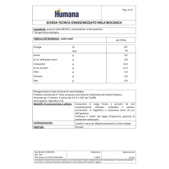 Omo mela biologica 4x100g – humana