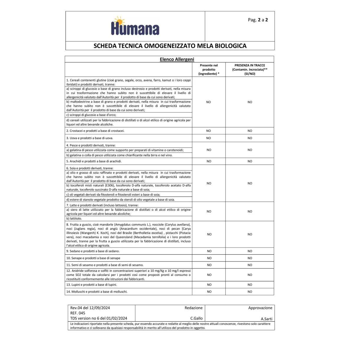 Omo mela biologica 4x100g – humana