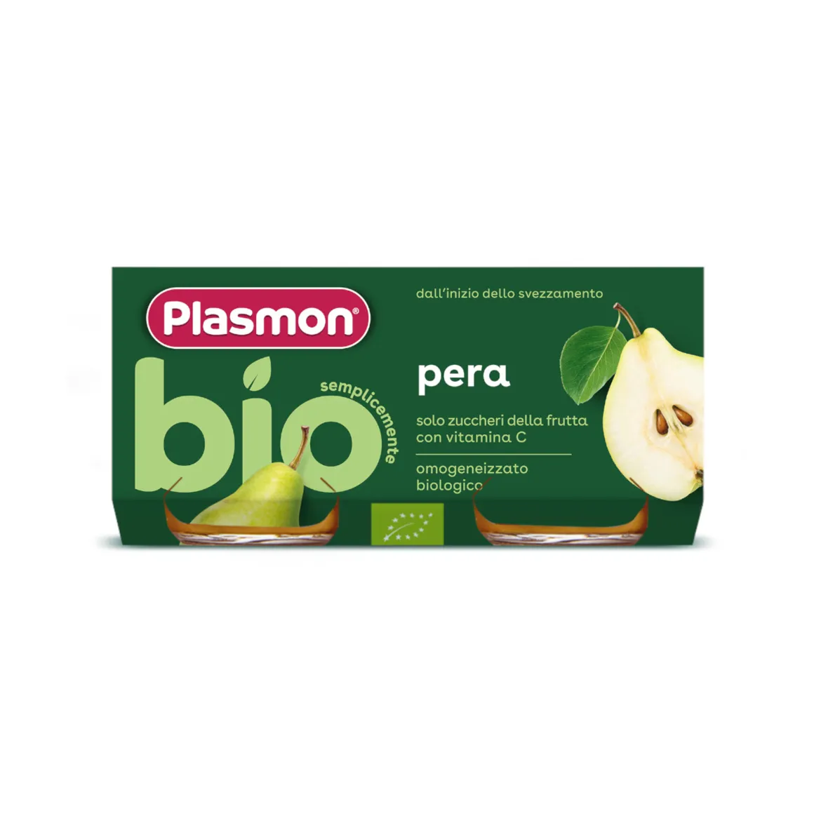 Omogeneizzato di pera bio – 2 x 80 gr – plasmon