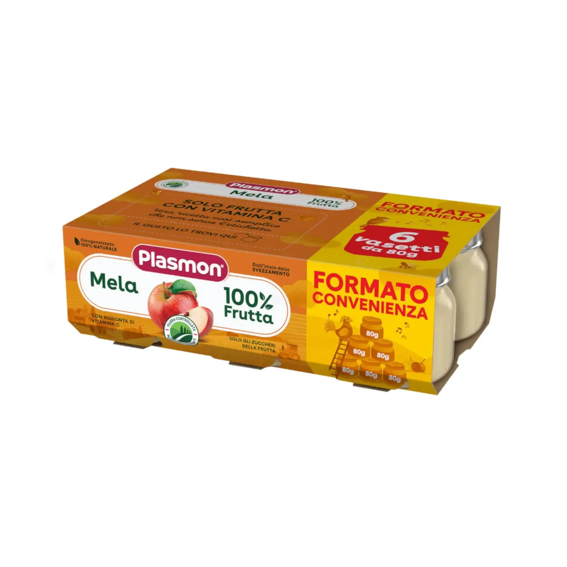 Omogeneizzato mela 6×80 gr – plasmon