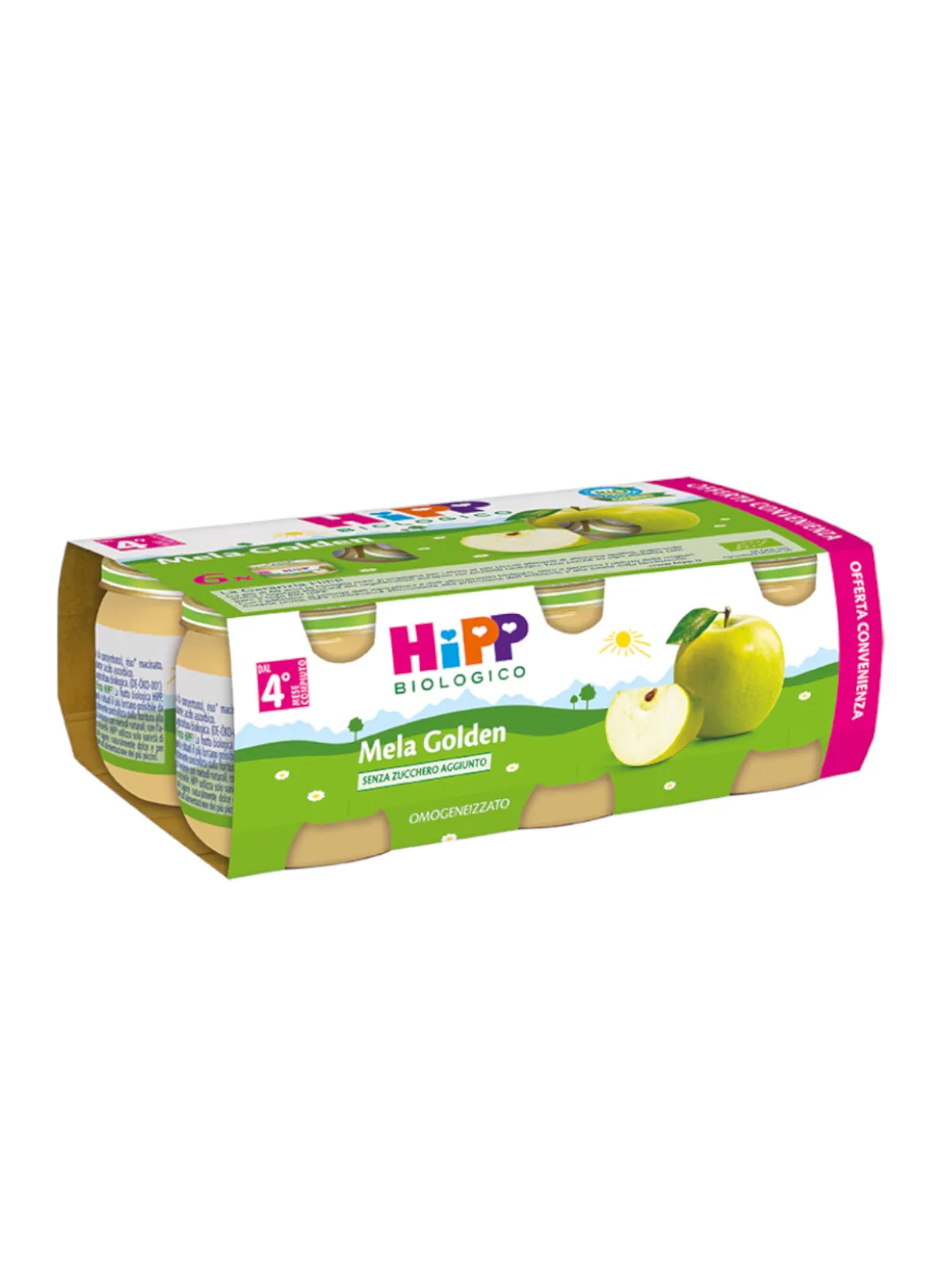 Omogeneizzato mela golden 100% 6x80g