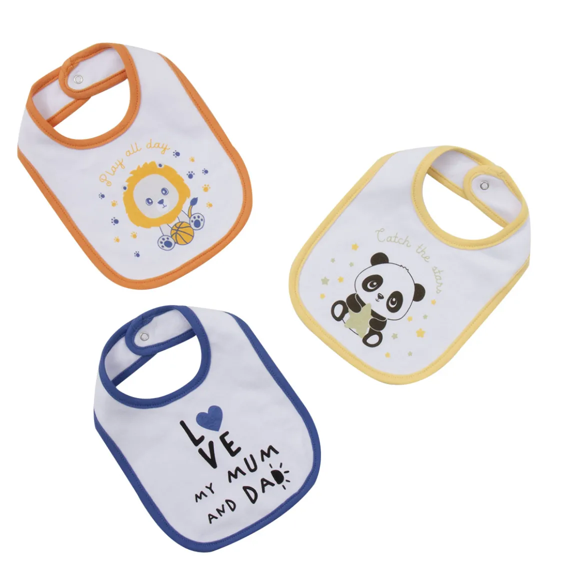 Pack 3 bavaglini bimbo stampati
