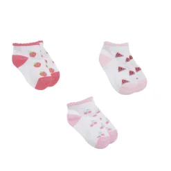 Pack 3 paia calzini bimba frutta