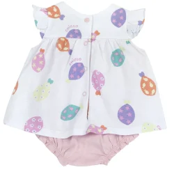 Pagliaccetto, apertura sulla schiena e a patello