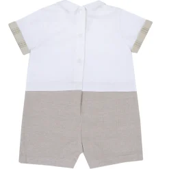 Pagliaccetto elegante, in cotone, apertura sulla schiena e a patello