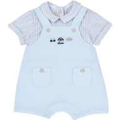 Pagliaccetto elegante, in cotone, apertura sulla schiena e a patello