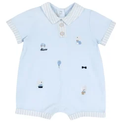 Pagliaccetto elegante, in cotone, apertura sulla schiena e a patello