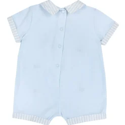 Pagliaccetto elegante, in cotone, apertura sulla schiena e a patello