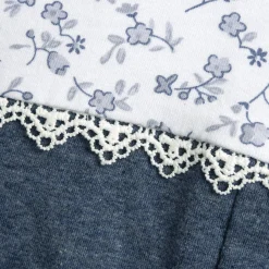 Pagliaccetto elegante, in cotone, apertura sulla schiena e a patello