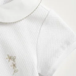 Pagliaccetto elegante, in cotone, apertura sulla schiena e a patello