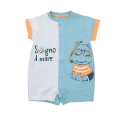 Pagliaccetto estivo neonato bicolor