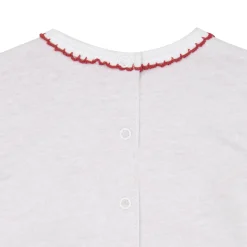 Pagliaccetto jersey bimba bianco/rosso