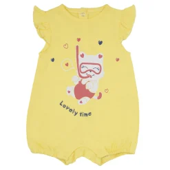 Pagliaccetto jersey bimba giallo